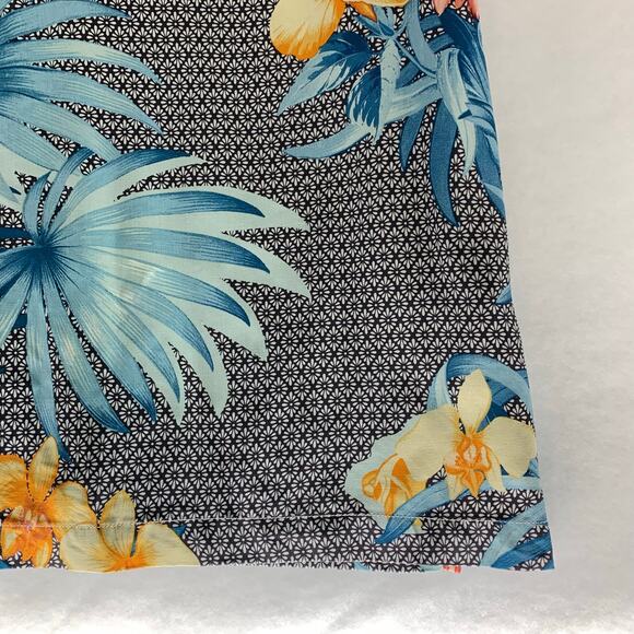 Tommy Bahama 100% Silk Tropical Print Short Sleeve Button Down Shirt Size XXL - Picture 9 of 15